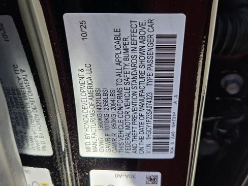 Used 2025 Honda Accord LX image 30