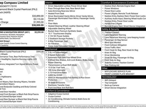 New 2026 Jeep Compass Limited w/ Sun, Sound & Navigation Group image 2