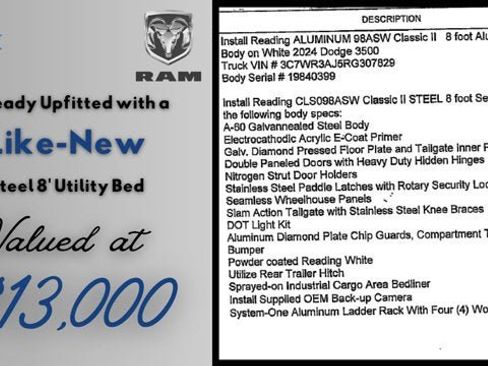 Used 2024 RAM 3500 Tradesman image 2