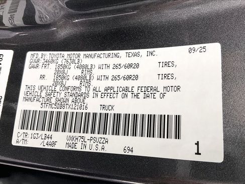 New 2026 Toyota Tundra 1794 Edition image 20