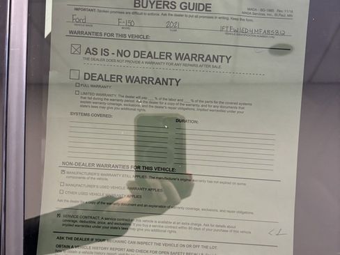 Used 2021 Ford F150 Lariat w/ Equipment Group 502A High image 31