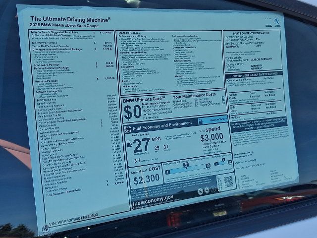 New 2026 BMW 440i xDrive w/ Premium Package AWD/4WD image 20