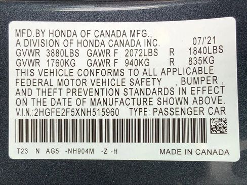 Used 2022 Honda Civic Sport image 33