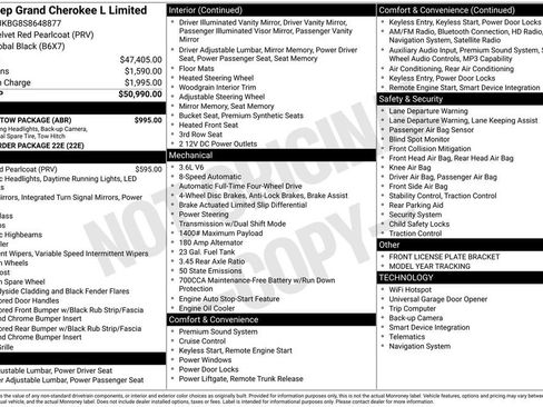 Used 2025 Jeep Grand Cherokee L Limited w/ Trailer Tow Package image 11