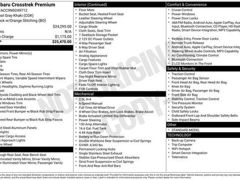 Used 2022 Subaru Crosstrek 2.0i Premium image 27