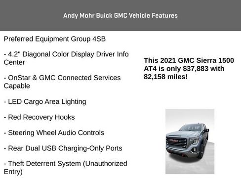 Used 2021 GMC Sierra 1500 AT4 w/ AT4 Value Package image 15