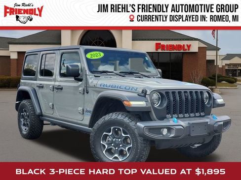Used 2023 Jeep Wrangler Unlimited Rubicon 4xe w/ Cold Weather Group AWD/4WD image 1