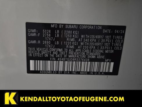 Used 2024 Subaru Outback Wilderness AWD/4WD image 10