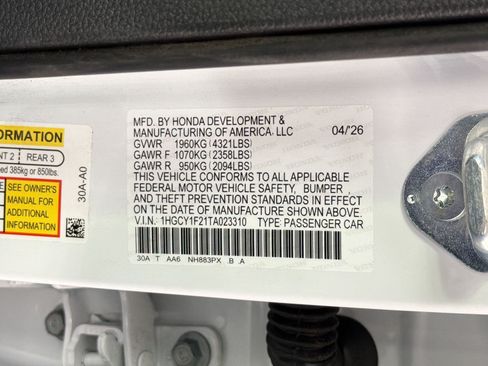 New 2026 Honda Accord LX image 20