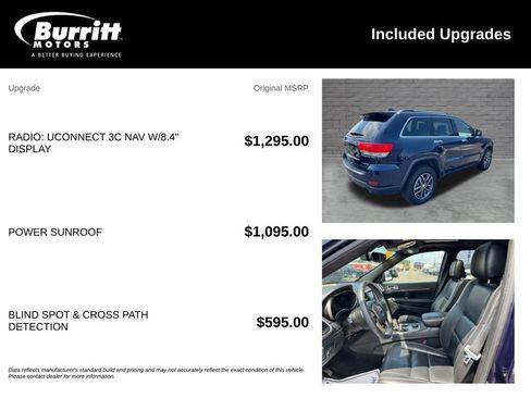 Used 2017 Jeep Grand Cherokee Limited AWD/4WD image 6