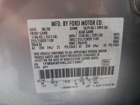 Used 2020 Ford Explorer Limited AWD/4WD image 3