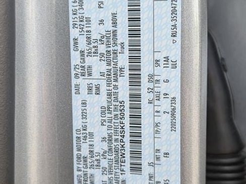 New 2025 Ford F150 XLT w/ Equipment Group 302A MID image 60