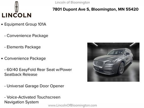 Certified 2022 Lincoln Corsair AWD w/ Equipment Group 101A image 6