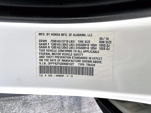 Used 2019 Honda Ridgeline RTL image 17