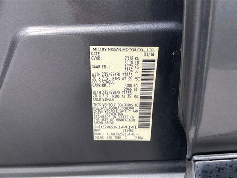 Used 2018 Nissan Murano SL w/ Midnight Edition Package FWD image 34