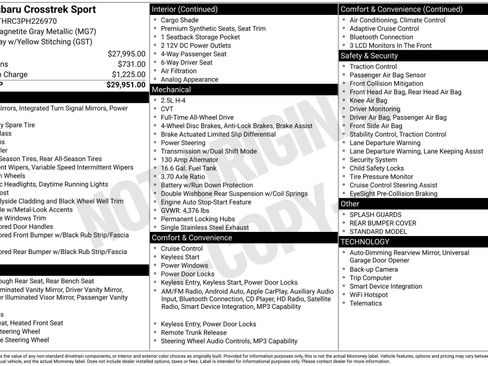 Used 2023 Subaru Crosstrek 2.5i Sport image 5