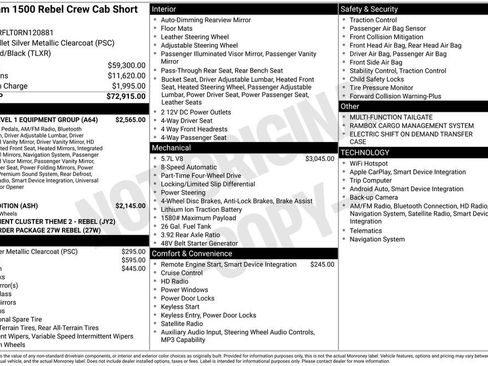 Used 2024 RAM 1500 Rebel w/ Rebel Level 1 Equipment Group AWD/4WD image 6