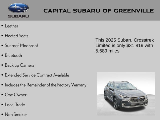 Certified 2025 Subaru Crosstrek 2.5i Limited w/ Crosstrek Mirror Package AWD/4WD image 4