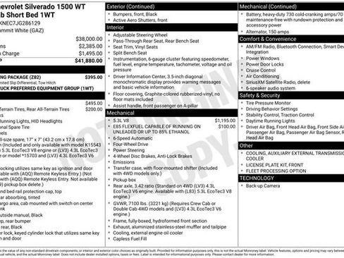 Used 2018 Chevrolet Silverado 1500 W/T w/ Trailering Package image 20