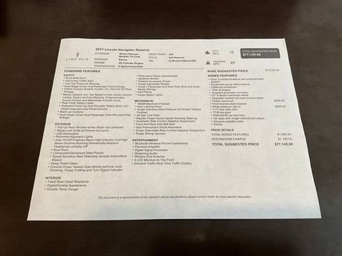 Used 2017 Lincoln Navigator Reserve AWD/4WD image 34