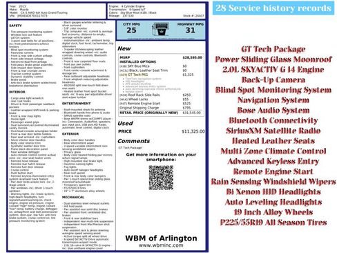 Used 2013 MAZDA CX-5 Grand Touring w/ GT Tech Pkg image 2