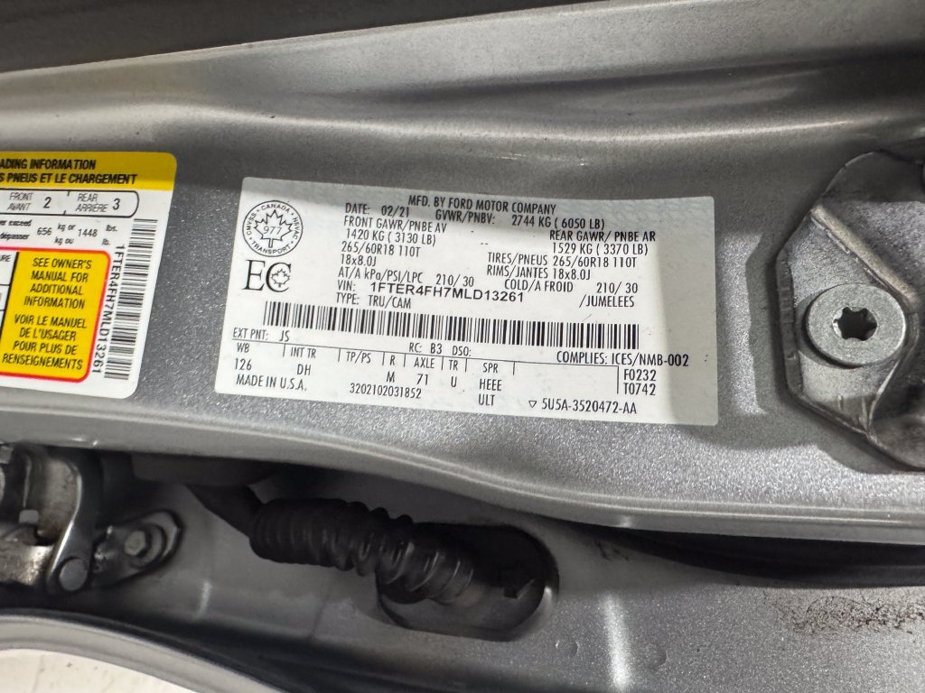 Used 2021 Ford Ranger Lariat w/ Trailer Tow Package AWD/4WD image 41