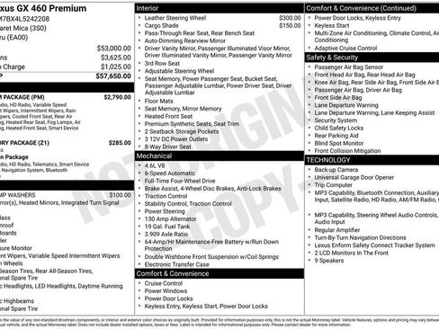Used 2020 Lexus GX 460 Premium w/ Premium Package AWD/4WD image 5