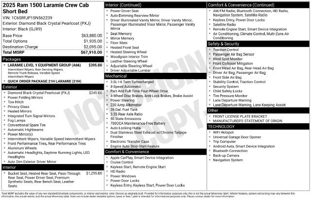 Used 2025 RAM 1500 Laramie AWD/4WD image 18