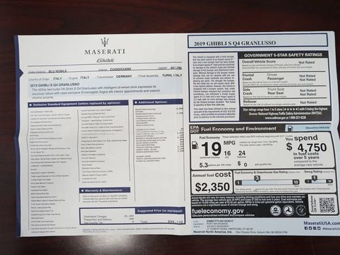 Used 2019 Maserati Ghibli S GranLusso AWD/4WD image 6