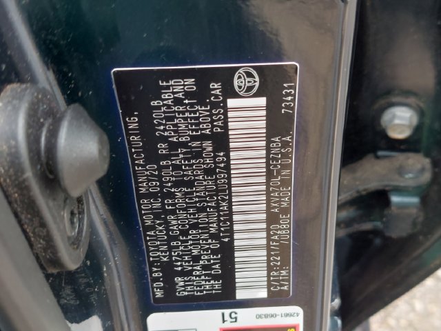 Used 2020 Toyota Camry LE FWD image 30
