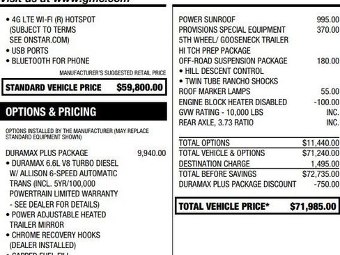 Used 2019 GMC Sierra 2500 Denali w/ Duramax Plus Package image 2