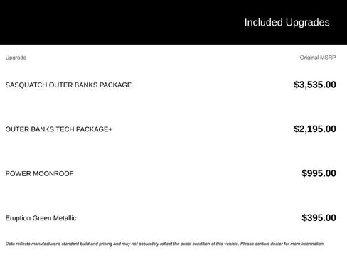 New 2025 Ford Bronco Sport Outer Banks w/ Sasquatch Outer Banks Package image 20