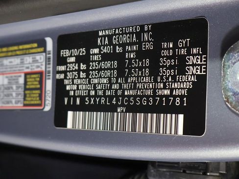 Used 2025 Kia Sorento S w/ Panoramic Sunroof Package FWD image 58