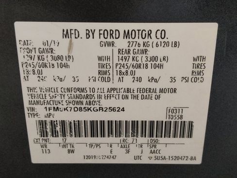 Used 2019 Ford Explorer XLT w/ Equipment Group 201A image 33