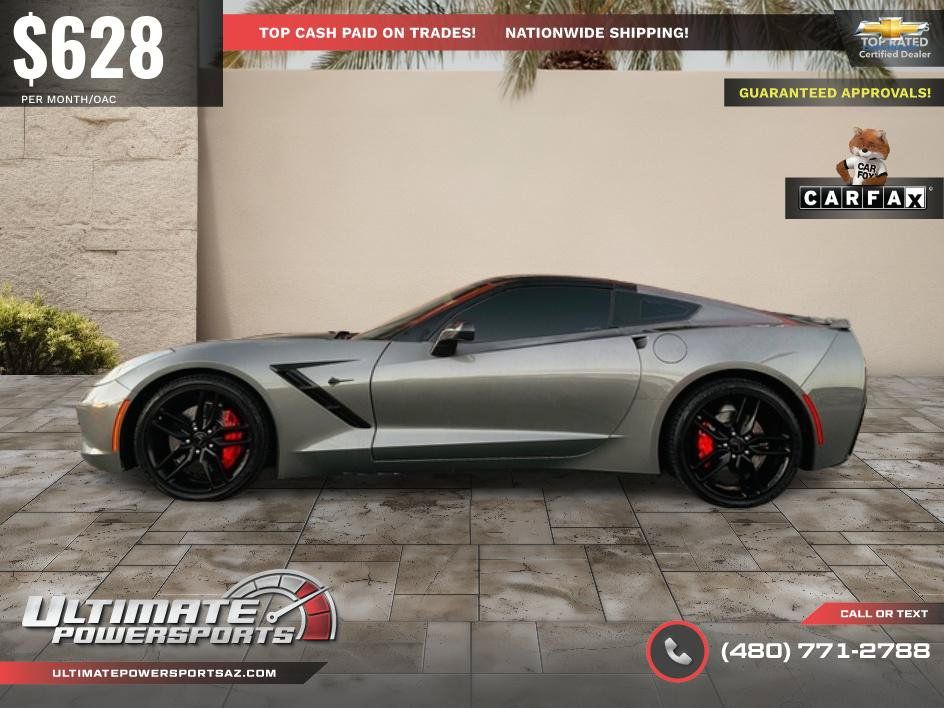 Used 2016 Chevrolet Corvette Stingray Coupe w/ Carbon Flash Badge Package RWD image 6