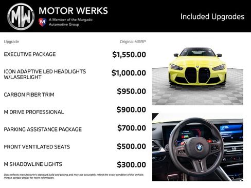 Used 2024 BMW M4 xDrive Competition w/ Executive Package AWD/4WD image 4
