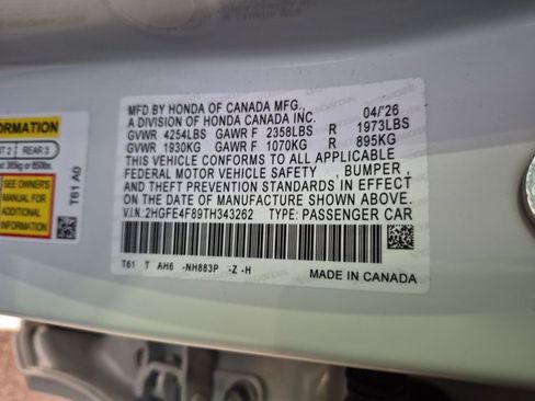 Used 2026 Honda Civic FWD Hybrid Sedan image 30