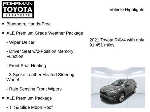Used 2021 Toyota RAV4 XLE Premium AWD/4WD image 7