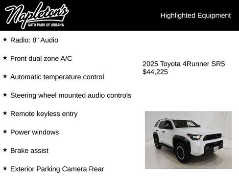 Used 2025 Toyota 4Runner SR5 AWD/4WD image 15