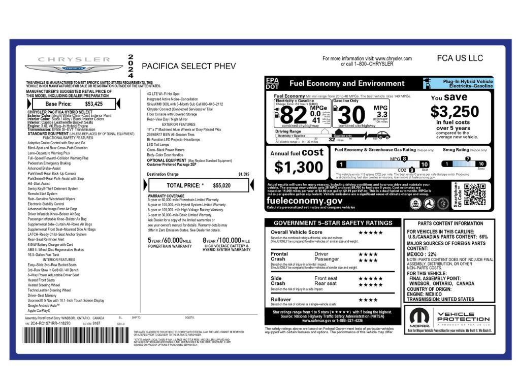 Used 2024 Chrysler Pacifica Limited FWD image 2