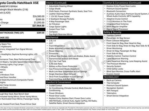 Used 2023 Toyota Corolla XSE w/ Carpet Mat Package (TMS) FWD image 4