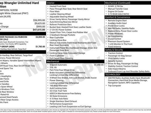 Used 2016 Jeep Wrangler Unlimited Rubicon image 3