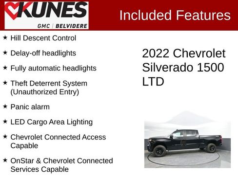 Used 2022 Chevrolet Silverado 1500 Custom Trail Boss AWD/4WD image 3