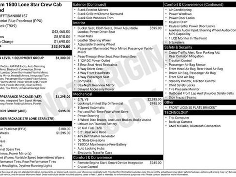 Used 2021 RAM 1500 Lone Star AWD/4WD image 3