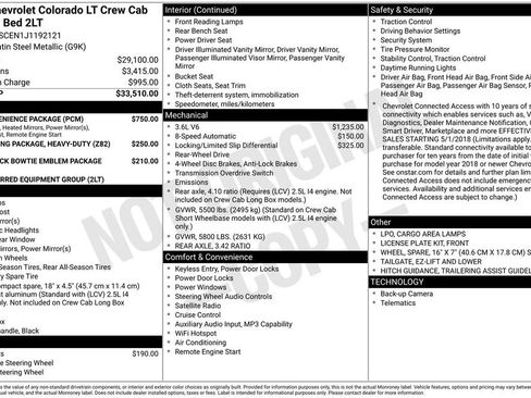 Certified 2018 Chevrolet Colorado LT w/ LT Convenience Package RWD image 40