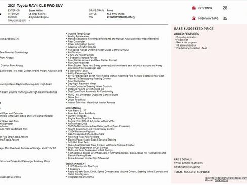 Used 2021 Toyota RAV4 XLE image 27