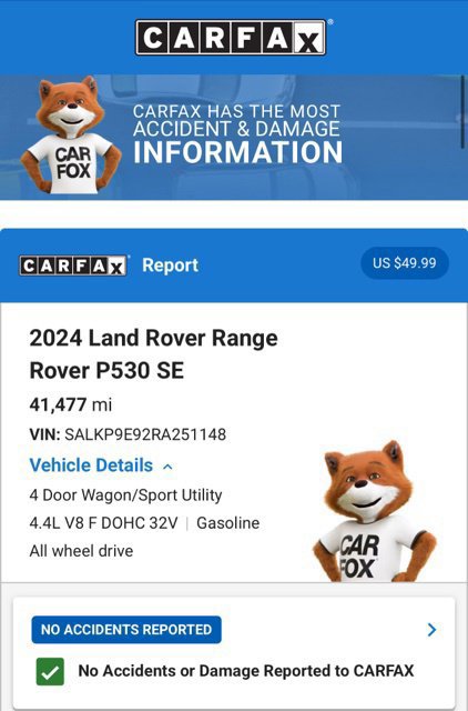 Used 2024 Land Rover Range Rover SE AWD/4WD image 8