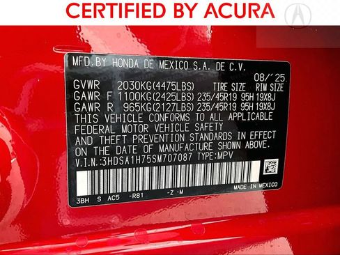 Certified 2025 Acura ADX A-Spec image 41