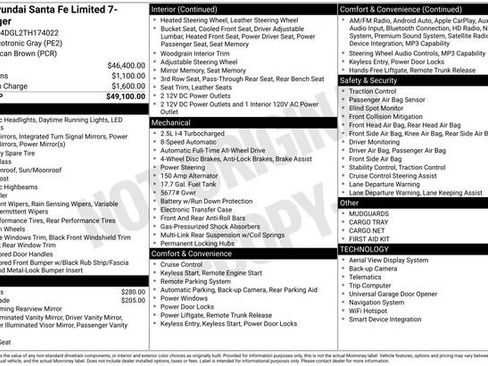 Certified 2026 Hyundai Santa Fe Limited AWD/4WD image 35