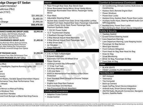 New 2026 Dodge Charger GT w/ Performance Handling Group AWD/4WD image 9